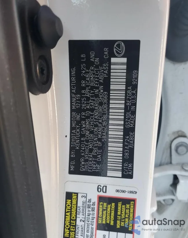 58AGZ1B18LU063669: 73717073