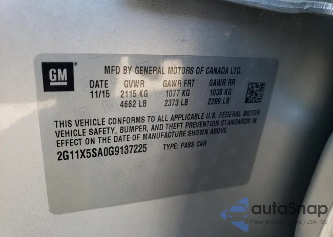 2G11X5SA0G9137225: 75951343