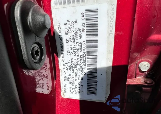 5Y2SL628X3Z478853: 76252523