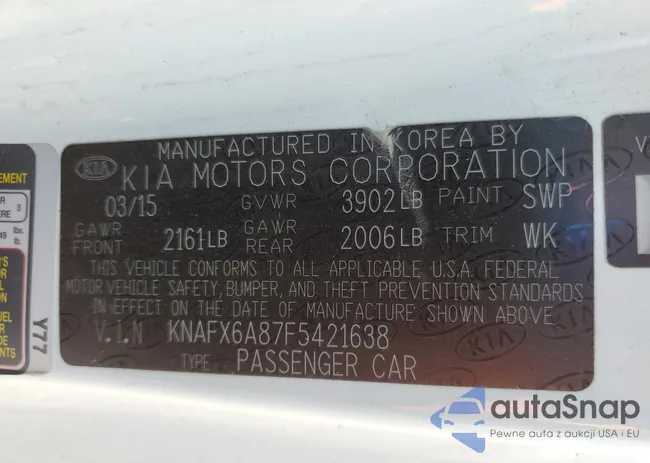 KNAFX6A87F5421638: 78667273