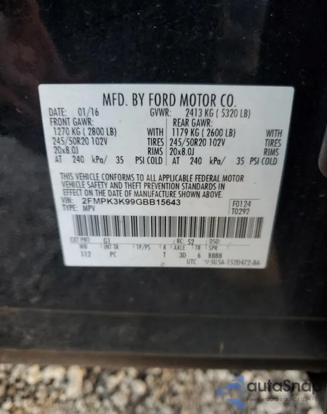 2FMPK3K99GBB15643: 76088113