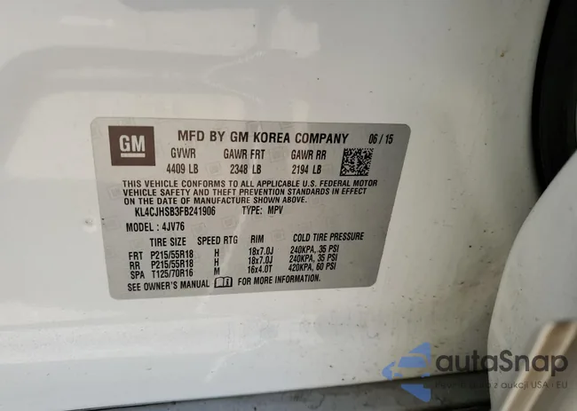 KL4CJHSB3FB241906: 76515853