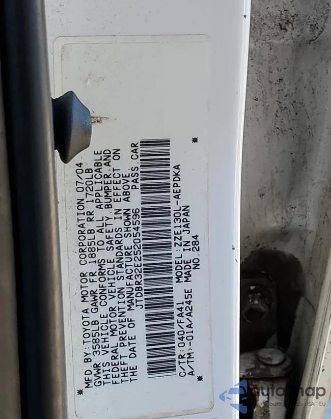 JTDBR32E252054596: 76894603