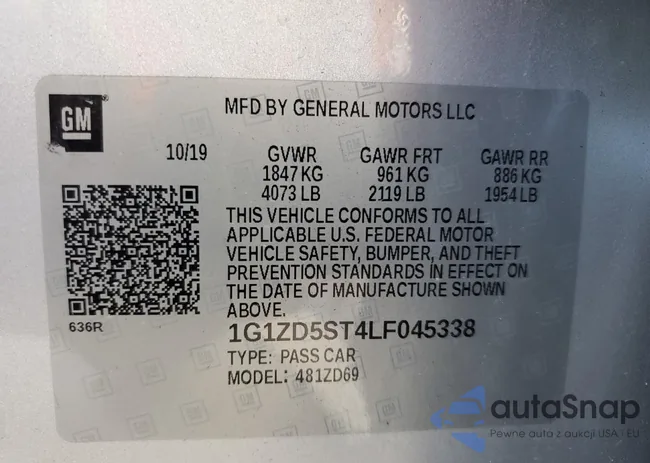 1G1ZD5ST4LF045338: 49787223