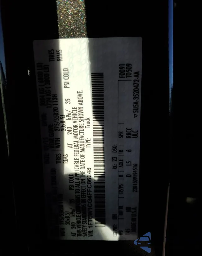 1FTEW1CG4FFC86248: 74789613