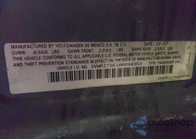 3VWRZ71K18M094353: 74348183