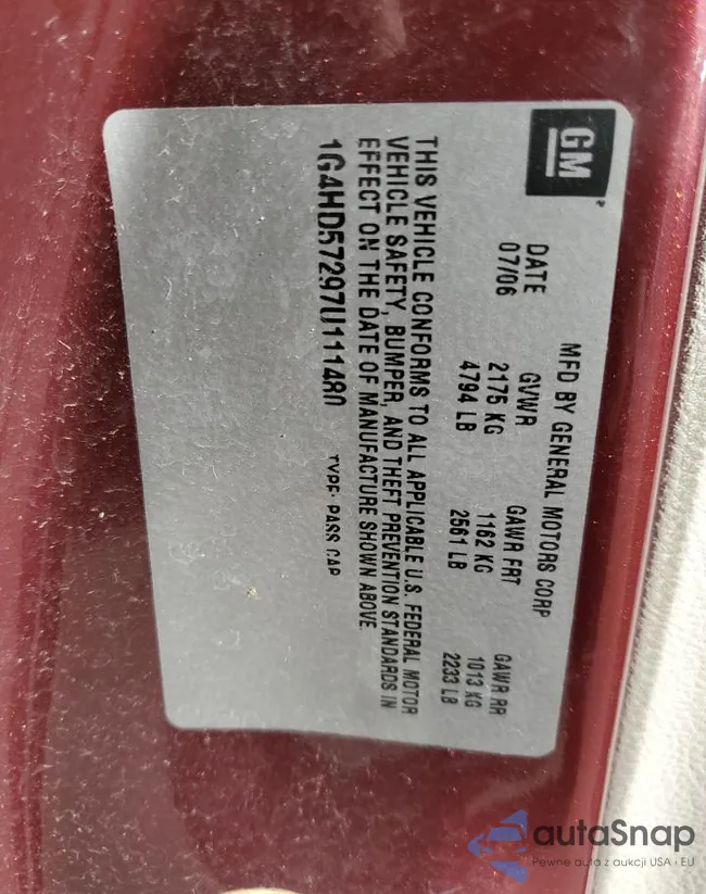 1G4HD57297U111480: 74948713