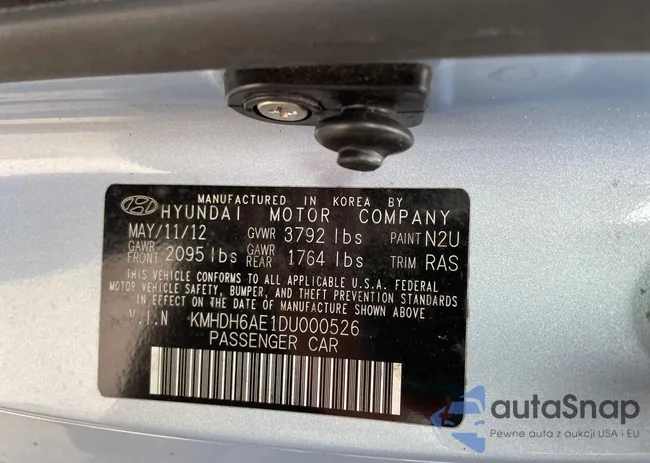 KMHDH6AE1DU000526: 75951993