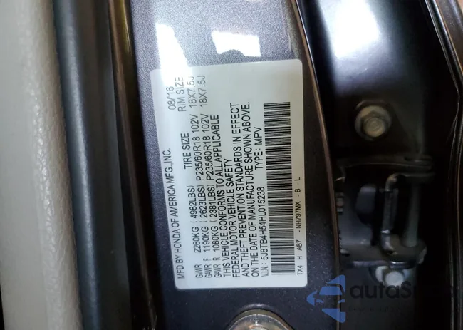 5J8TB4H54HL015238: 77791633