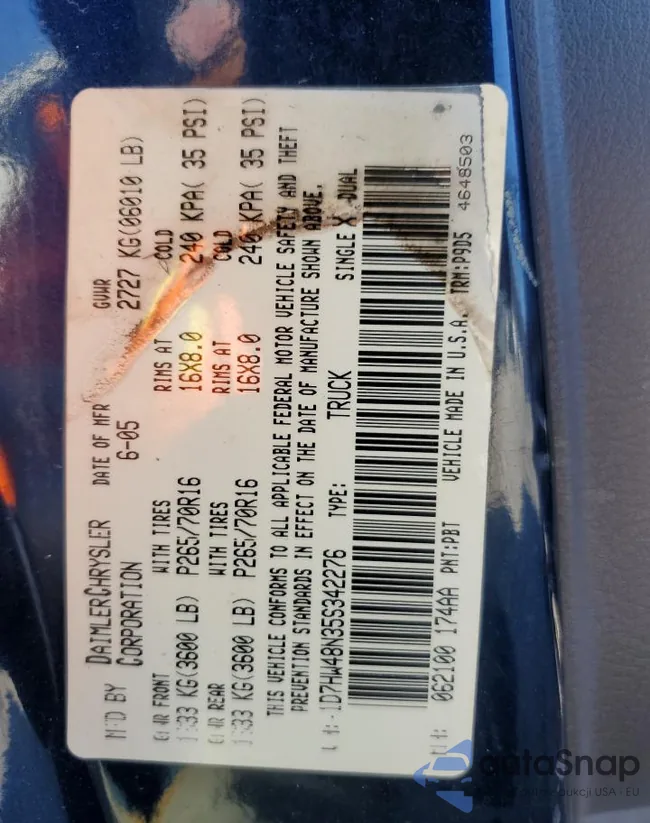 1D7HW48N35S342276: 75250133