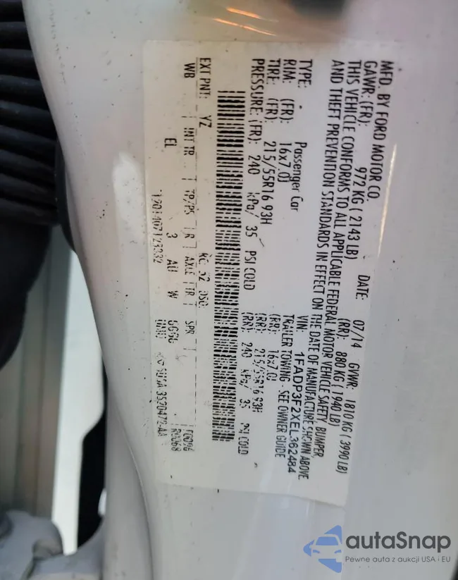 1FADP3F2XEL362484: 74330683