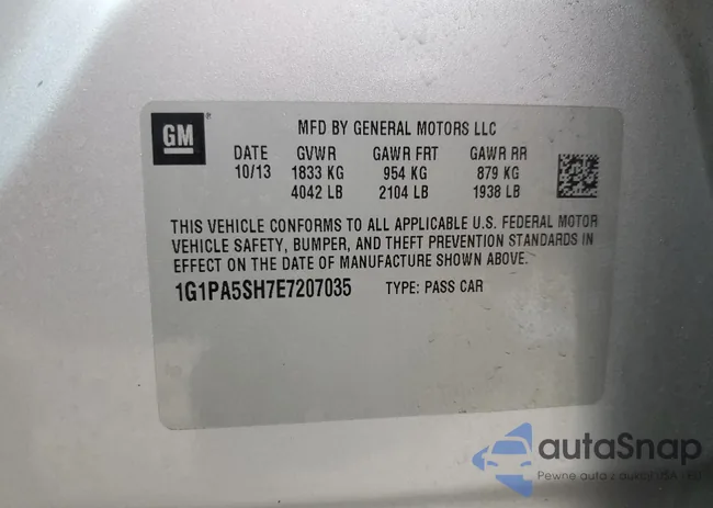 1G1PA5SH7E7207035: 74630203