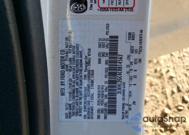 3LNHL2GC4CR814562: 76954863