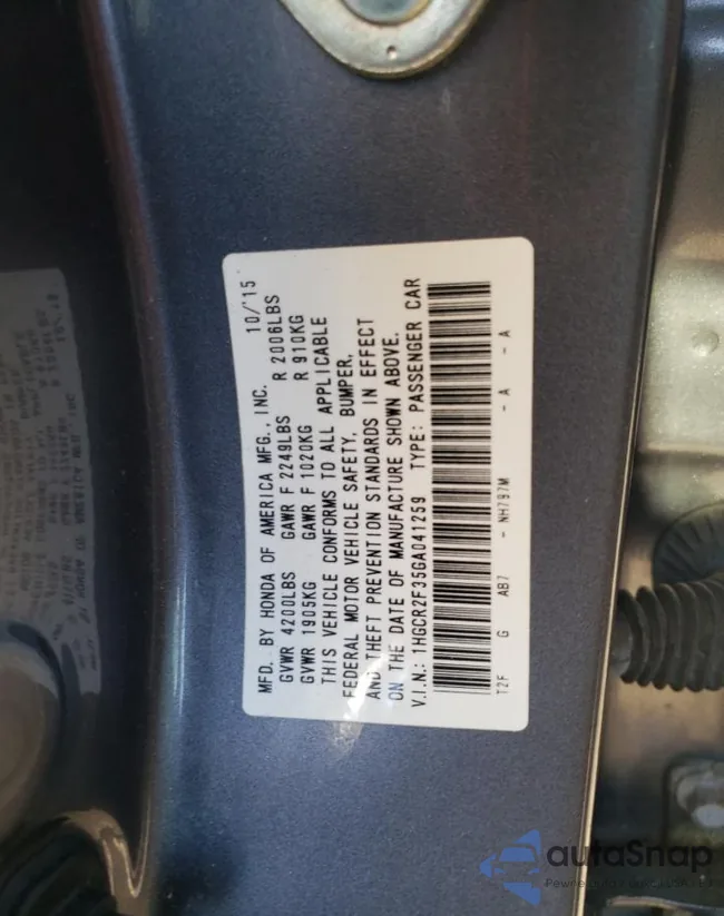 1HGCR2F35GA041259: 75972723