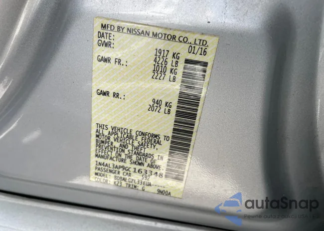 1N4AL3AP9GC163348: 74867613