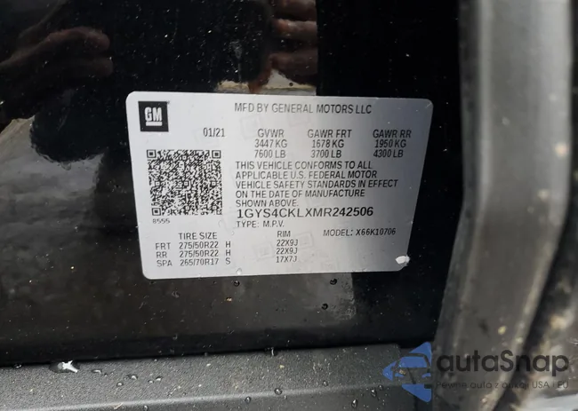 1GYS4CKLXMR242506: 81731153