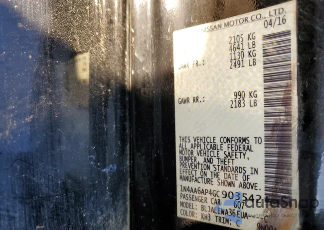 1N4AA6AP4GC903542: 82533243