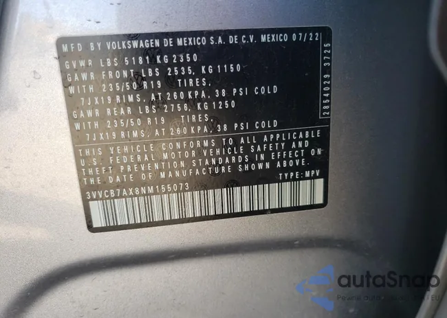 3VVCB7AX8NM155073: 80982273