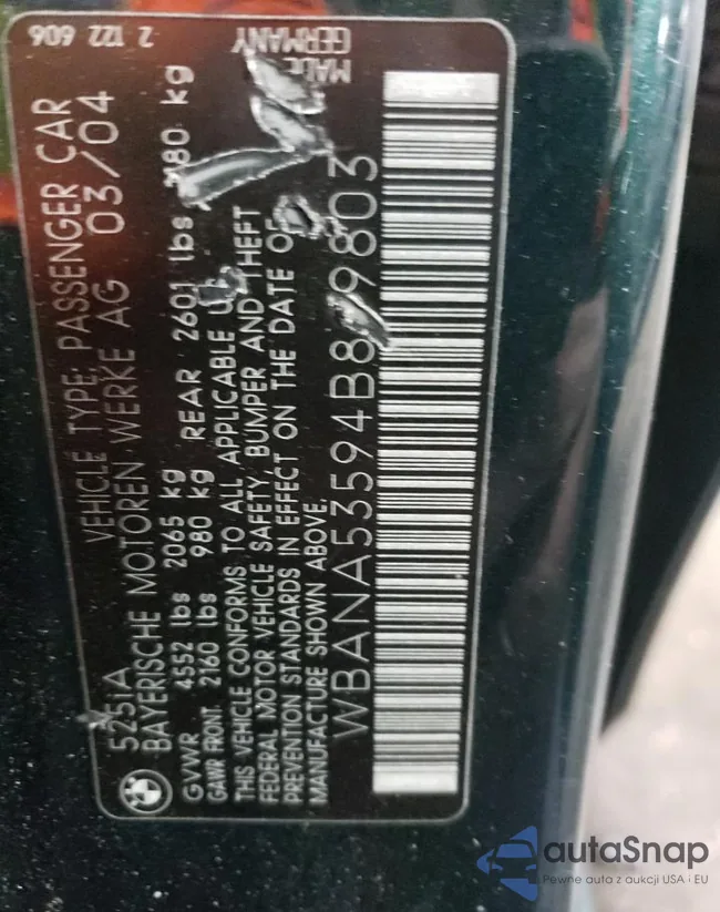 WBANA53594B849803: 79018063