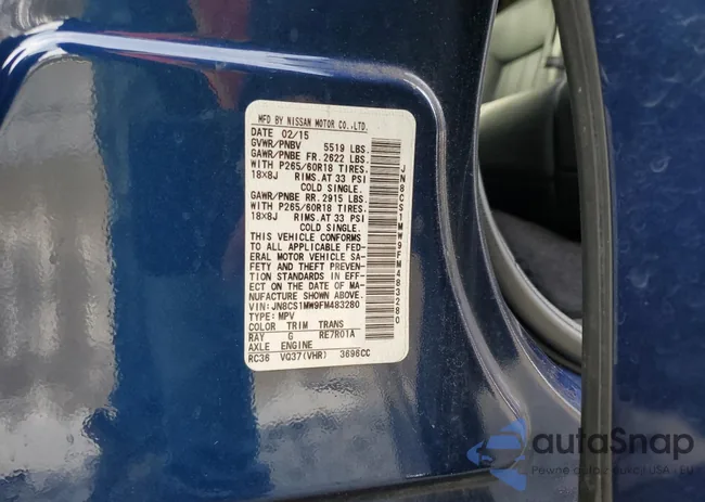 JN8CS1MW9FM483280: 81005023