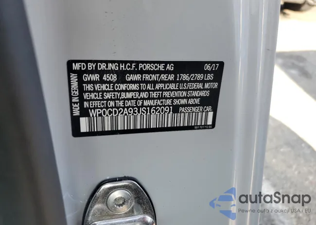 WP0CD2A93JS162091: 82577523