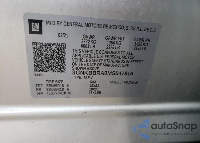 3GNKBBRA0MS547818: 79641203