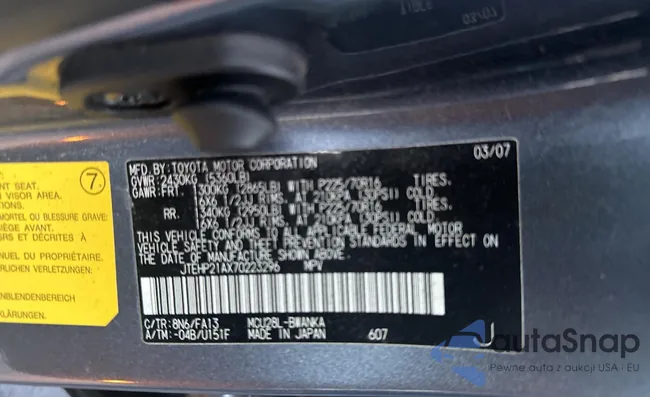 JTEHP21AX70223296: 80975673