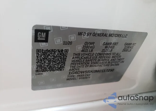 1G6DW5RK0M0117250: 79884353