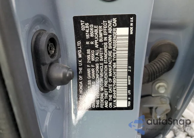 SHHFK7H90HU417484: 81202073