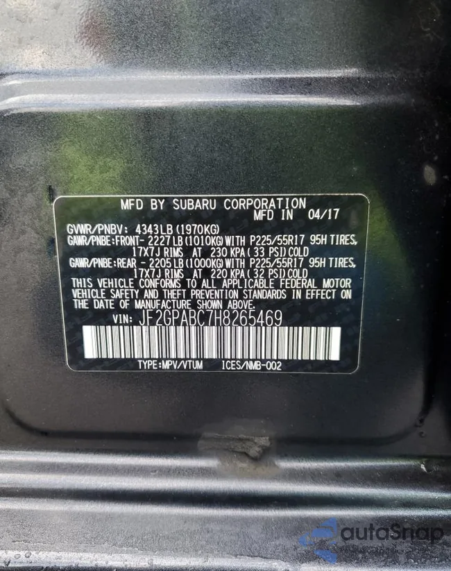 JF2GPABC7H8265469: 82297503