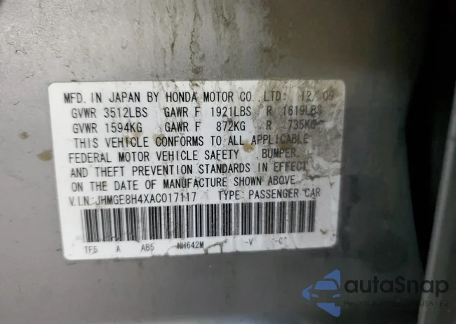 JHMGE8H4XAC017117: 79481853