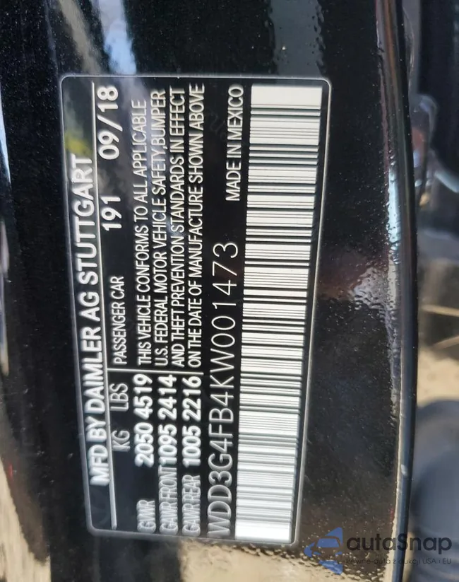 WDD3G4FB4KW001473: 78889363