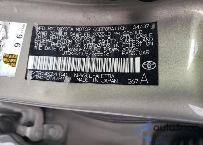 JTDKB20U577655161: 81761003