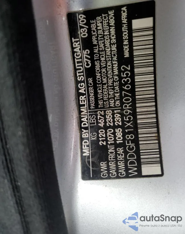 WDDGF81X59R076352: 79722043