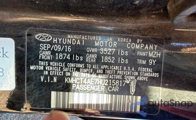 KMHCT4AE7HU215817: 80184813