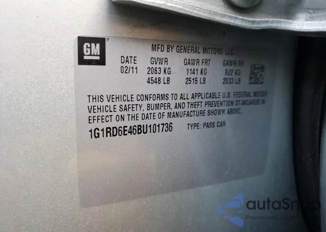 1G1RD6E46BU101736: 80962353