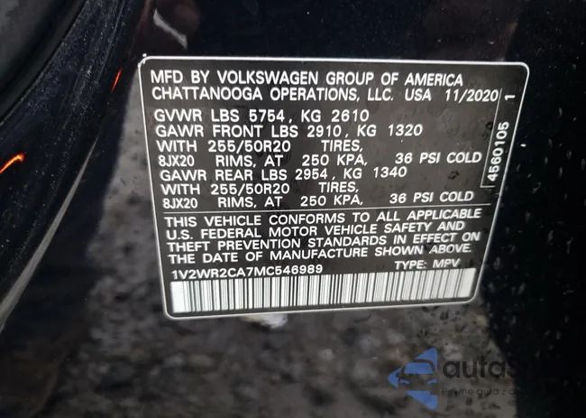 1V2WR2CA7MC546989: 81686573