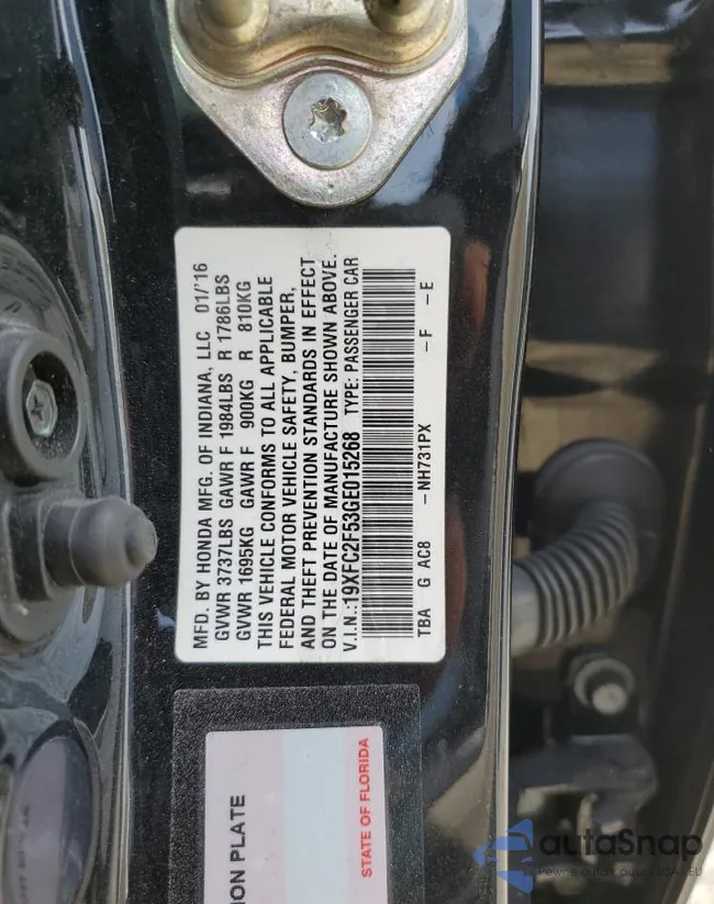 19XFC2F53GE015268: 80064853