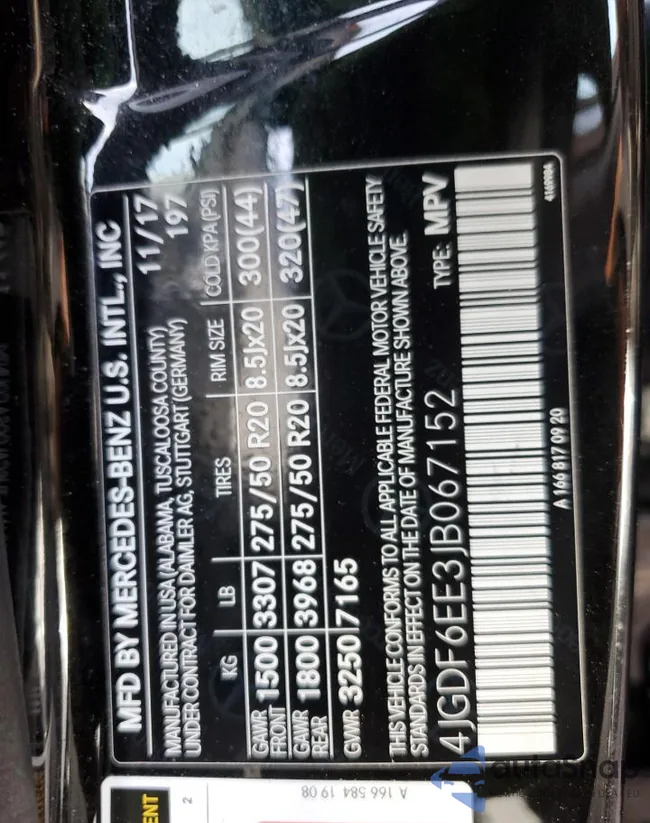 4JGDF6EE3JB067152: 81615353