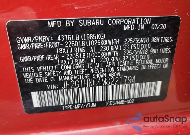 JF2GTHNC4M8221794: 81892323