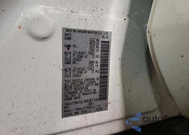 5N1AT2MV7GC868756: 78620433