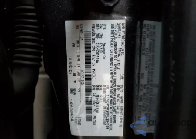 1FADP3K20FL254169: 79106543