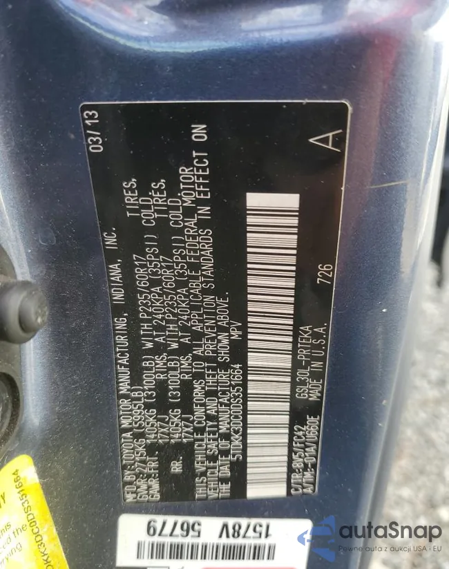 5TDKK3DC0DS351664: 82518583