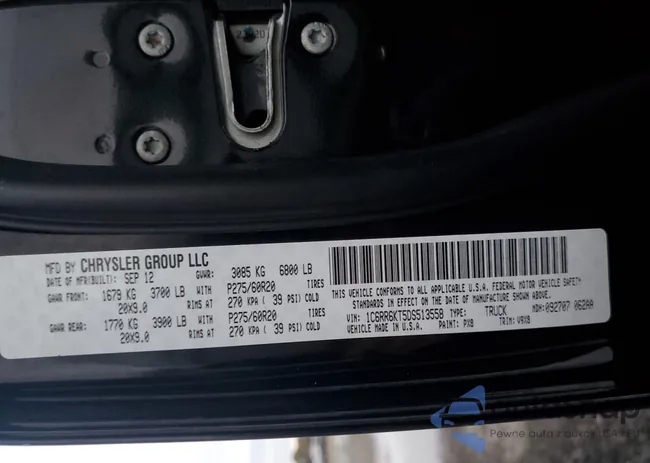 1C6RR6KT5DS513558: 78872973