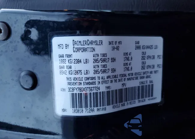 3C8FY78GX3T567724: 81513223