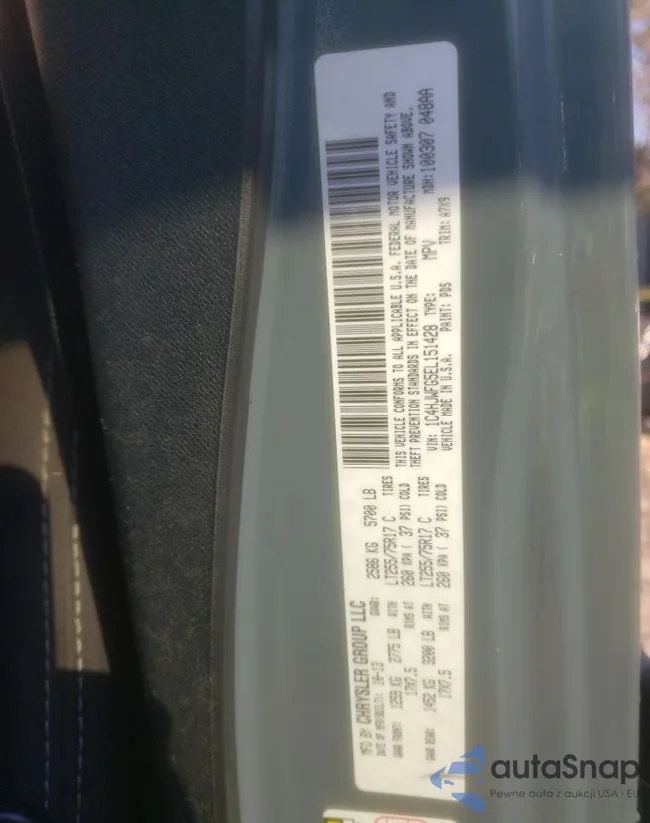 1C4HJWFG5EL151428: 80893553